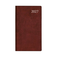 Aurora Visuplan Perl Luna 2027 avec répartition par heure (1 semaine sur 2 pages) 6 langues - bordeaux 440159