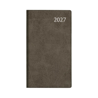 Aurora Visuplan Perl Luna 2027 avec répartition par heure (1 semaine sur 2 pages) 6 langues - noir 440160