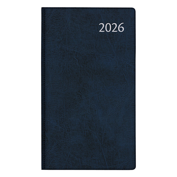 Aurora Visuplan Perl Luna agenda semainier avec division horaire 2026 (1 semaine sur 2 pages) 6 langues - bleu 330161 - 1