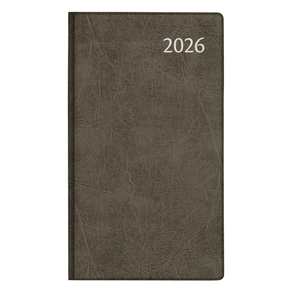 Aurora Visuplan Perl Luna agenda semainier avec division horaire 2026 (1 semaine sur 2 pages) 6 langues - noir 330160 - 1