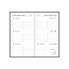 Aurora Visuplan Seta 2027 agenda semainier avec répartition par heure (1 semaine sur 2 pages) 6 langues - vert 440123 - 2