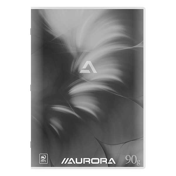 Aurora cahier ligné A4 36 feuilles - gris 330093 - 1