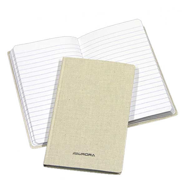 Aurora carnet de notes 105 x 165 mm ligné 96 feuilles - gris 330061 - 1