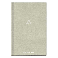 Aurora carnet de notes 145 x 220 mm ligné 96 feuilles - gris 330064