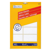 Avery étiquettes d'adresse 3350 | 240 pièces | 95 x 47 mm 212314