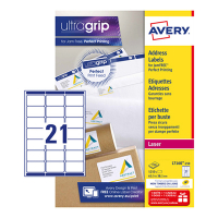 Avery étiquettes d'adresse L7160-250 | 5250 pièces | 63,5 x 38,1 mm | technologie Quickpeel 212280