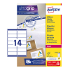 Avery étiquettes d'adresse L7163-100 | 1400 pièces | 99,1 x 38,1 mm | technologie Quickpeel