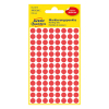 Avery Zweckform 3010 pastilles de couleur Ø 8 mm (416 pièces) - rouge 212322 - 1