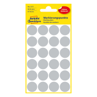 Avery Zweckform 3171 pastilles de couleur Ø 18 mm (96 étiquettes) - gris 212703