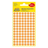 Avery Zweckform 3178 pastilles de couleur Ø 8 mm (416 pièces) - orange clair 212334