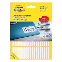 Avery Zweckform 3322 étiquettes multi-usages 37 x 5 mm (1976 pièces) - blanc 212174