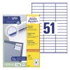 Avery Zweckform 3420 étiquettes multi-usages 70 x 16,9 mm (5100 étiquettes) 212034 - 1