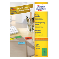 Avery Zweckform 3454 étiquettes multi-usages 105 x 37 mm (1600 pièces) - vert 212086