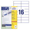 Avery Zweckform 3484 étiquettes multi-usages 105 x 37 mm (1600 pièces) - blanc 212004 - 1