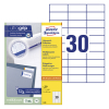 Avery Zweckform 3489 étiquettes multi-usages 70 x 29,7 mm (3000 étiquettes) 212480 - 1
