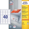 Avery Zweckform 3657 étiquettes multi-usages 48,5 x 25,4 mm (4000 étiquettes) 212026 - 1