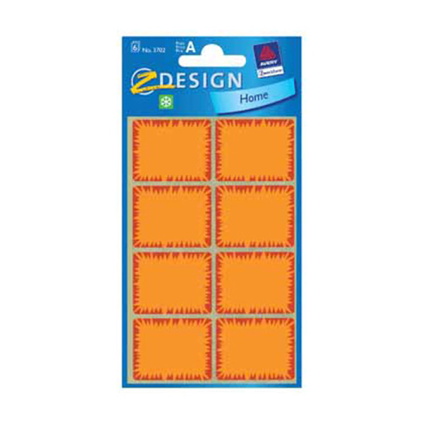 Avery Zweckform 3702A étiquettes de congélation 28 x 36 mm (40 pièces) - orange 212530 - 1
