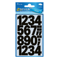 Avery Zweckform 3785 étiquettes numérotées 0-9 grand - noir 212510