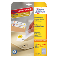 Avery Zweckform L4730-25 étiquettes multi-usages 17,8 x 10 mm blanches (6,750 étiquettes) 212572
