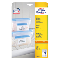 Avery Zweckform L7970-25 étiquettes de congélation 63,5 x 33,9 mm (600 pièces) 212658