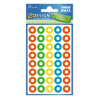 Avery zweckform 3055 œillets de renforcement Ø 13 mm diverses couleurs (160 pièces) 212460