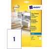 Avery zweckform J8567-25 étiquettes adresse transparentes 210 x 297 mm (25 pièces) 212624 - 1