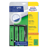 Avery zweckform L4754-20 étiquettes dos de classeur 61 x 297 mm (60 pièces) - vert 212128