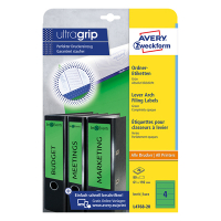 Avery zweckform L4768-20 étiquettes dos de classeur 192 x 61 mm (80 pièces) - vert 212524