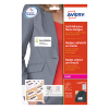 Avery zweckform L4787-20 étiquettes badges en tissu 50 x 80 mm (200 pièces) - blanc/bleu 212594 - 1