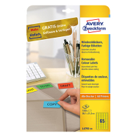 Avery zweckform L4793-20 étiquettes 38,1 x 21,2 mm (1300 pièces) - jaune 212767