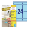 Avery zweckform L6032-20 étiquettes 63,5 x 33,9 mm (480 pièces) - bleu 212754 - 1