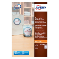Avery zweckform L7104REV-20 étiquettes produits enlevables rondes Ø 60 mm (240 pièces) 212604