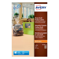 Avery zweckform L7110-20 étiquettes produits rectangulaires 62 x 42 mm couleur kraft (360 pièces) 212618