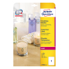 Avery zweckform L7784-25 étiquettes transparentes A4 210 x 297 mm (25 pièces) 212692 - 1