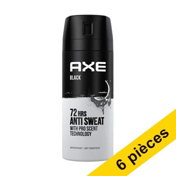 Aanbieding: 6x Axe Black Dry deodorant (150 ml) SAX00223 - 1