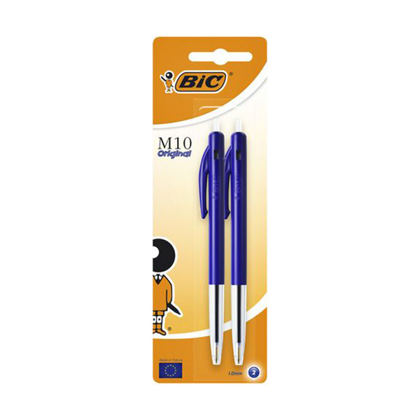 BIC M10 Clic stylo à bille médium (2 pièces) - bleu 224648 - 1