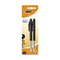BIC M10 Clic stylo à bille médium (2 pièces) - noir 224649