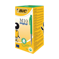 BIC M10 Clic stylo à bille médium (50 pièces) - vert 224606