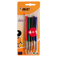 BIC M10 Clic stylo à bille médium (5 pièces) - assorti 224659