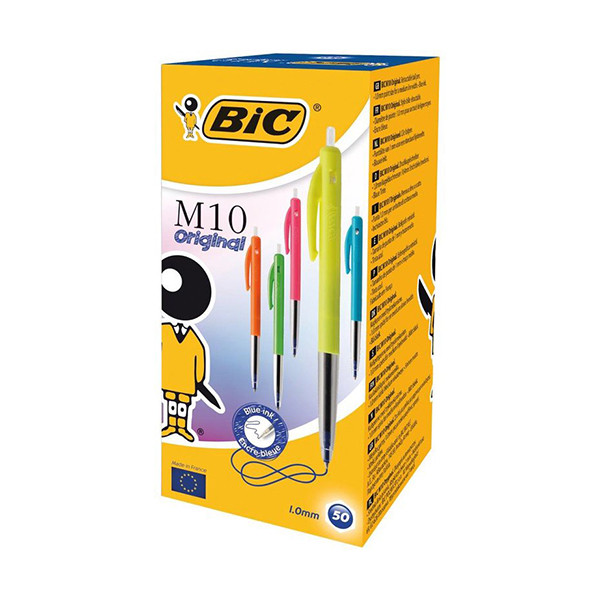 BIC M10 Clic stylo à bille medium (50 pièces) - assorti 224661 - 1