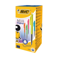 BIC M10 Clic stylo à bille medium (50 pièces) - assorti 224661