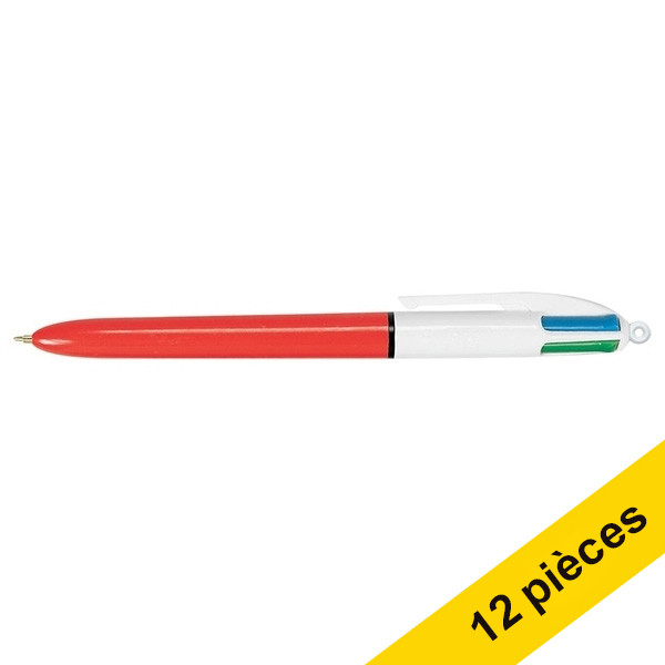 Offre : 12x BIC 4 Colours Original Fine stylo à bille 240024 - 1