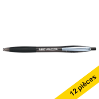 Offre : 12x BIC Atlantis Soft stylo-bille - noir 240028