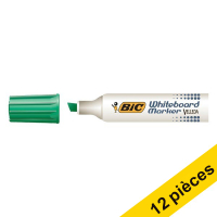 Offre : 12x BIC Velleda 1781 marqueur pour tableau blanc (3 - 6 mm biseautée) - vert