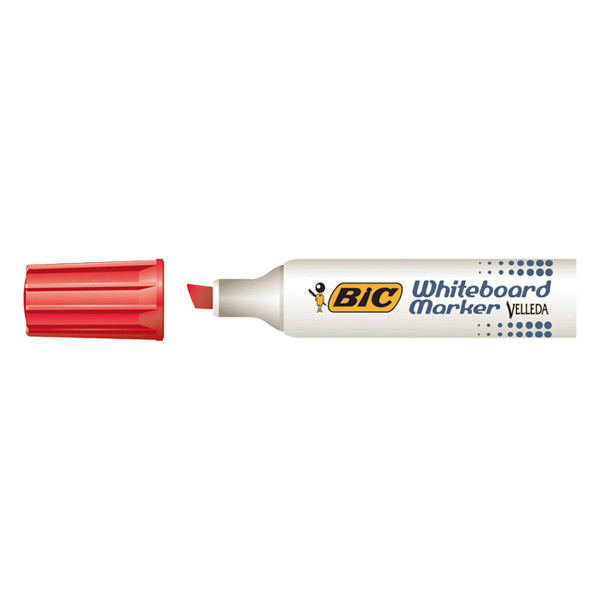 BIC Velleda 1781 marqueur pour tableau blanc (3 - 6 mm biseautée) - rouge 224711 - 1