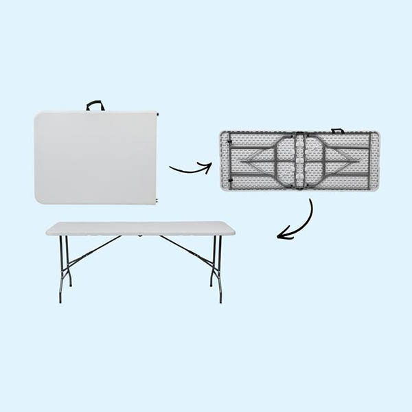 BRASQ FT180 table pliante - blanc 202118 - 2