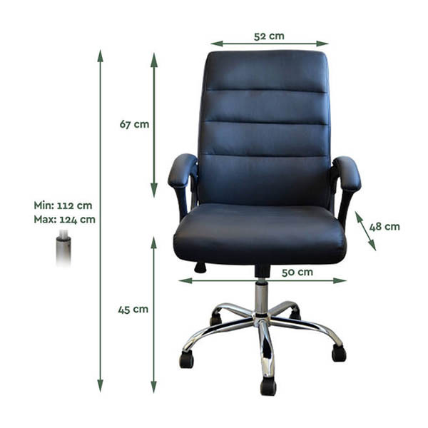 BRASQ OC600 Comfort Deluxe Classic chaise de bureau ergonomique 202126 - 2
