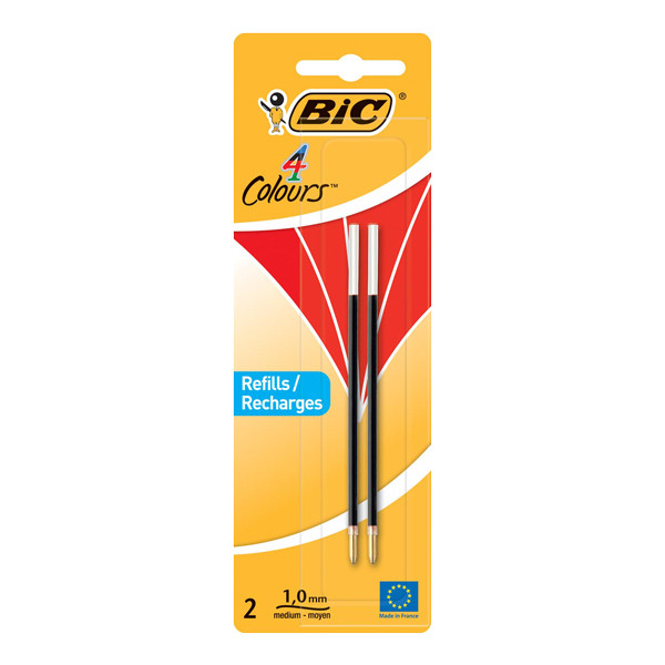 Bic 4 Colours recharge de stylo à bille moyen 2 pièces - rouge 224655 - 1
