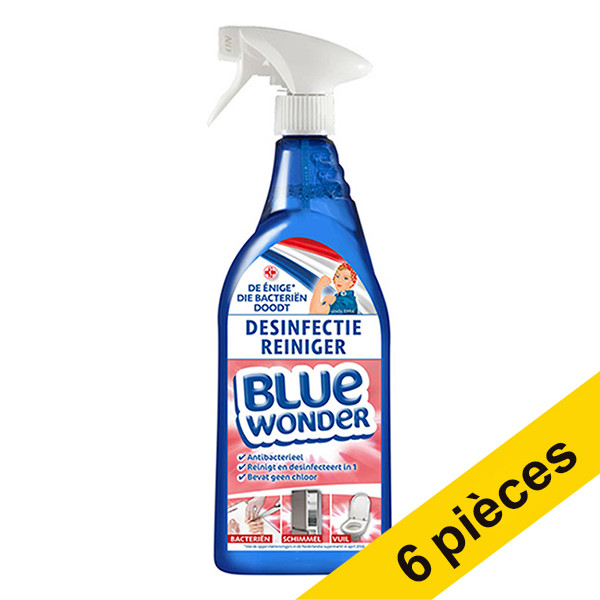 Offre: 6x Blue Wonder spray nettoyant désinfectant (750 ml) SBL00037 - 1