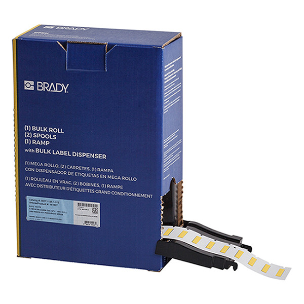 Brady BM-125-1-312-YL étiquette gaine thermorétractable Ø 3,18 mm x 25,40 mm (d'origine) - jaune 148009 - 1